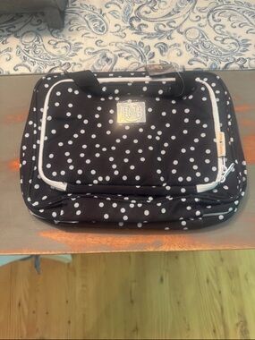 Carson and Bang Black Polka Dot Travel Cosmetic Bag